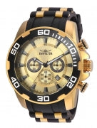Invicta Men's 22346 Pro Diver Quartz Chronograph Gold Dial Watch