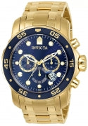 Invicta Men's 0073 Pro Diver Quartz Chronograph Blue Dial Watch