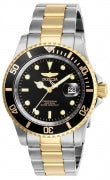 Invicta Men's 26973 Pro Diver Quartz 3 Hand Black Dial Watch