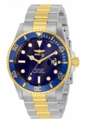 Invicta Men's 33268 Pro Diver Quartz 3 Hand Blue Dial Watch