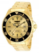 Invicta Men's 35723 Pro Diver Automatic 3 Hand Gold Dial Watch