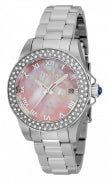 Invicta Women's 36070 Angel Quartz 3 Hand Pink Dial Watch