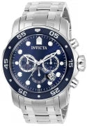 Invicta Men's 0070 Pro Diver Quartz Chronograph Blue Dial Watch