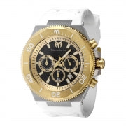 Technomarine Men's TM-224019 Manta Quartz Chronograph Gold, Black Dial Watch