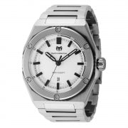 Technomarine Men's TM-416060 CORAL Quartz 3 Hand Silver Dial Watch