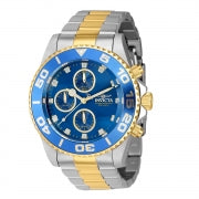 Invicta Men's 43408 Pro Diver Quartz Chronograph Blue Dial Watch