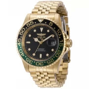 Invicta Men's 44526 Pro Diver Quartz 3 Hand Black Dial Watch