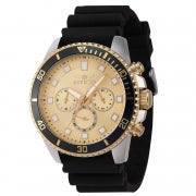 Invicta Men's 46128 Pro Diver Quartz Chronograph Gold Dial Watch