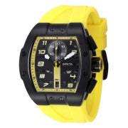 Invicta Men's 47371 Invicta Racing Quartz Multifunction Black, Yellow Dial Watch
