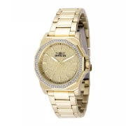 Invicta Women's 49130 Speedway Quartz 3 Hand Gold Dial Watch