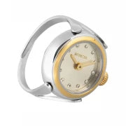 Invicta Women's 48576 Mini Quartz 2 Hand Gold Dial Ring Watch